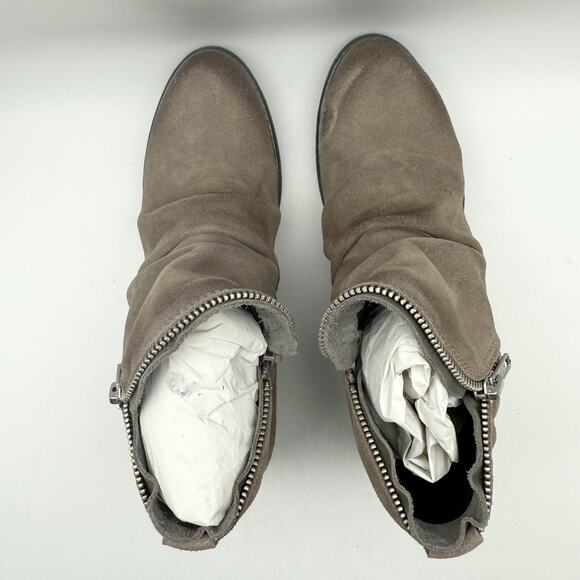 Miz Mooz Womens Camile Booties EU 38 US 7.5-8 Grey Suede EUC - Picture 10 of 15